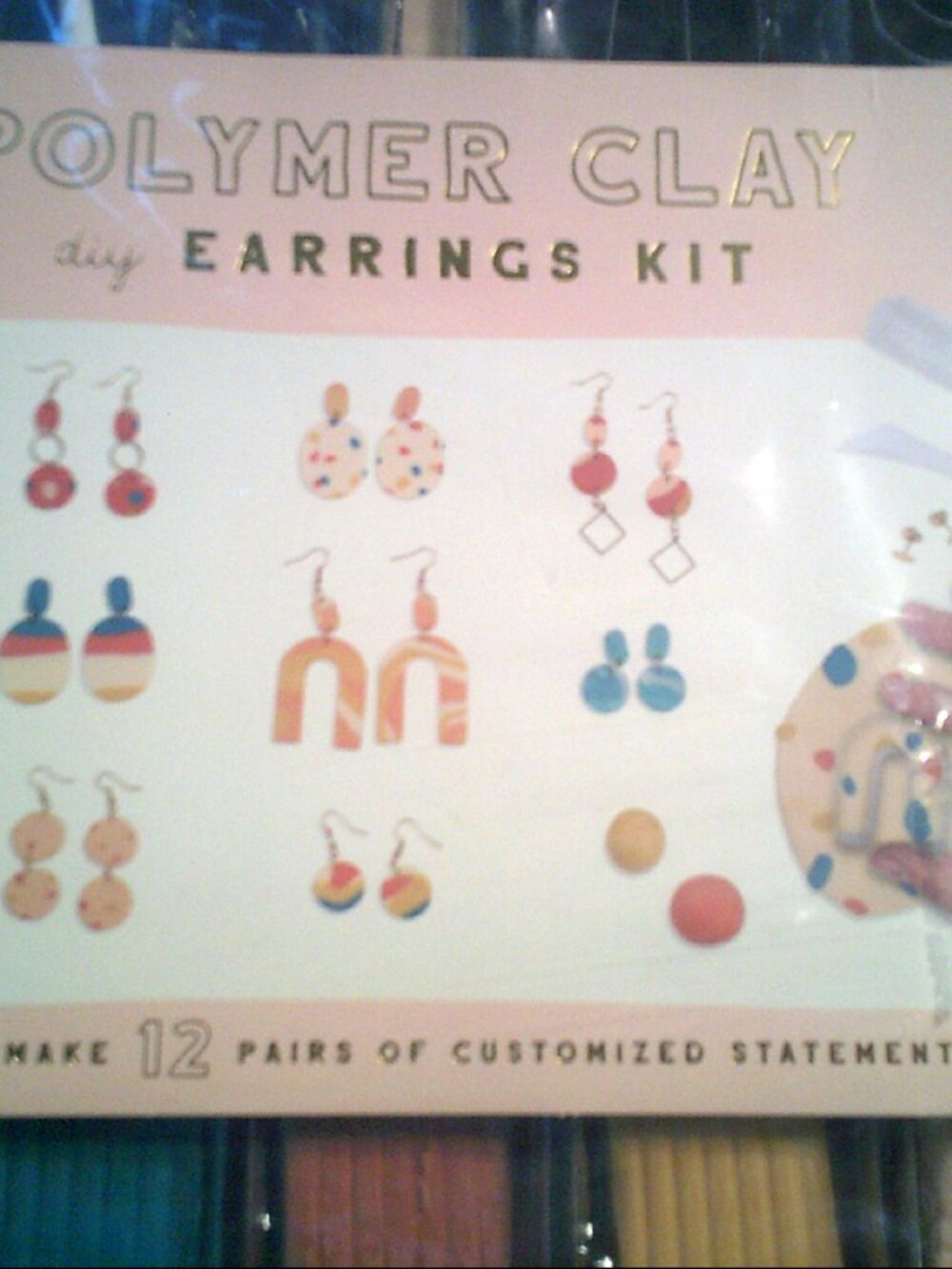 Doodle Hog Polymer Clay Earring Making Kit New in Pkg Makes 12